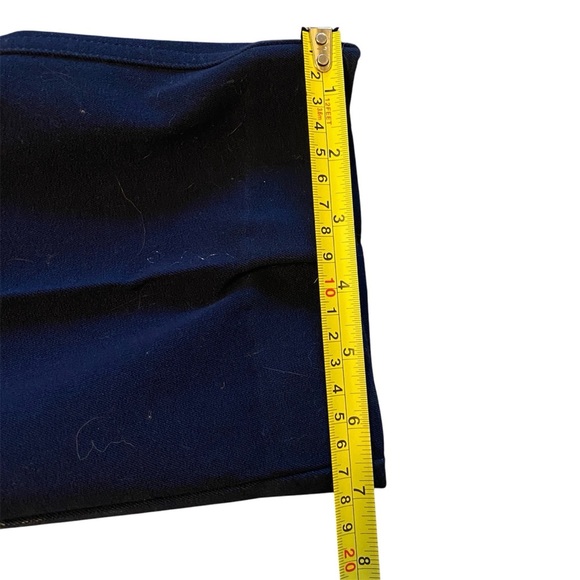 St. John Yellow Label Navy Blue Straight Leg Casual Pant, Womens Size 4 Small - Picture 10 of 11